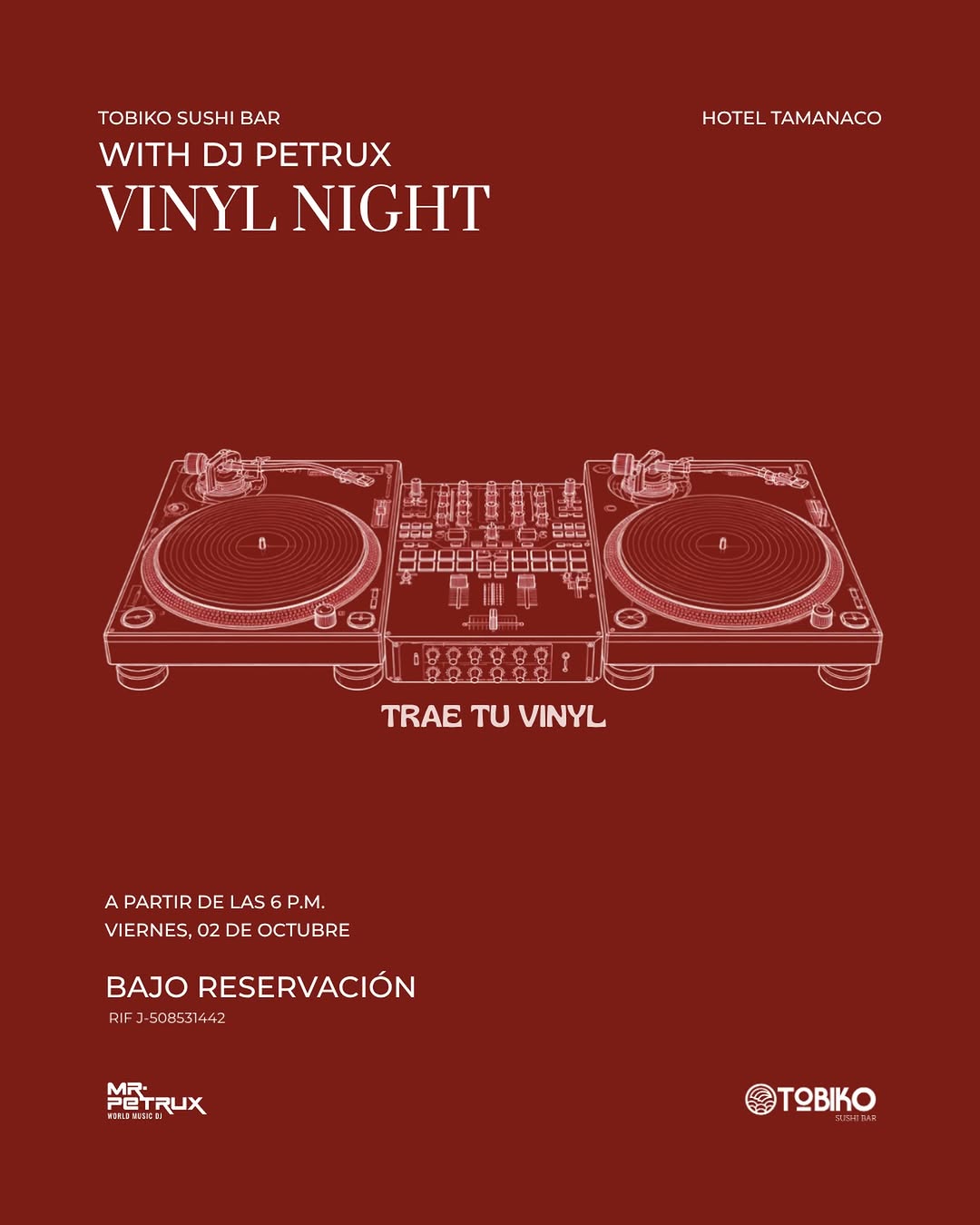 Vinyl Night con DJ Petrux