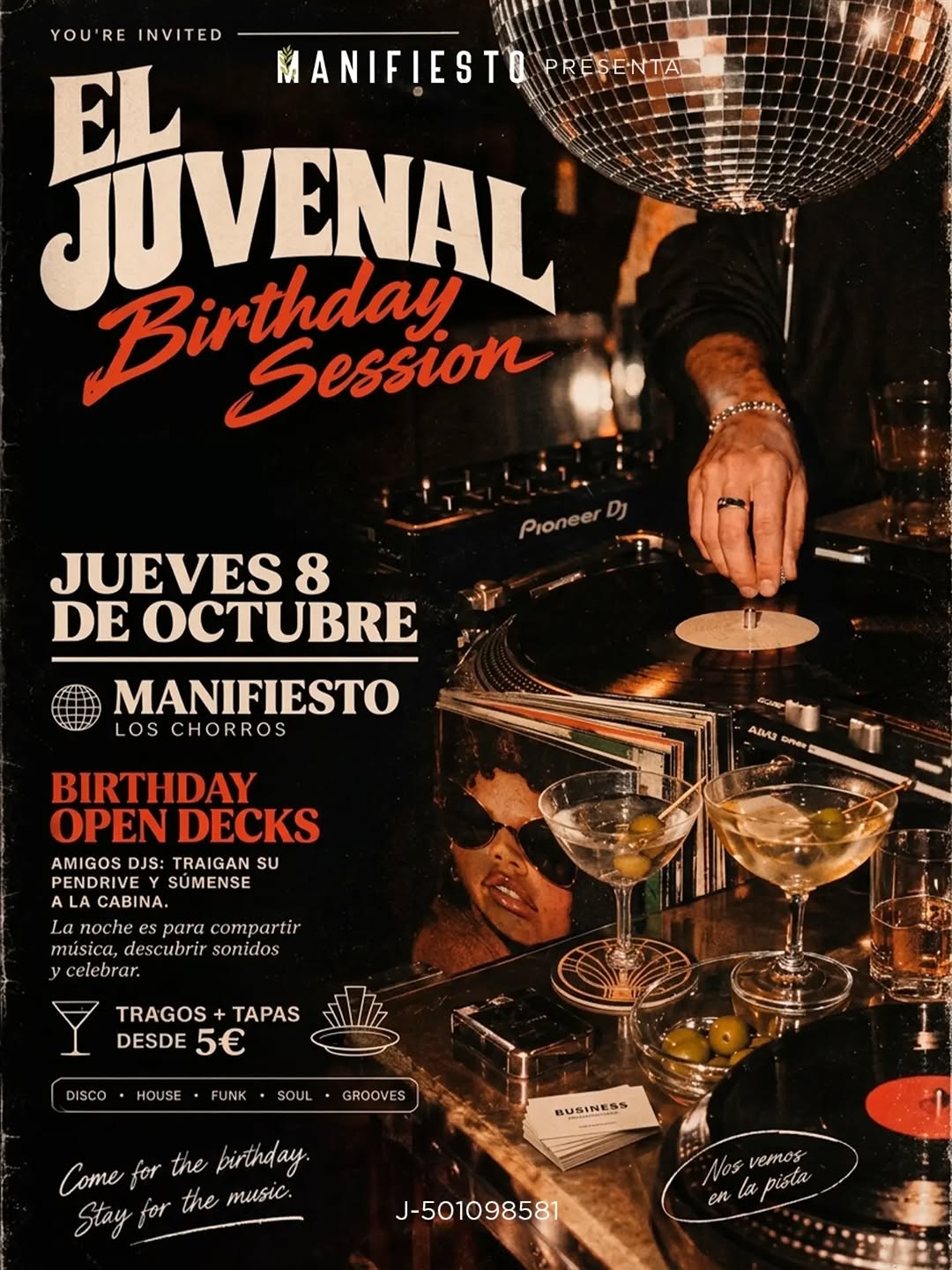 El Juvenal Birthday Session · Open Decks