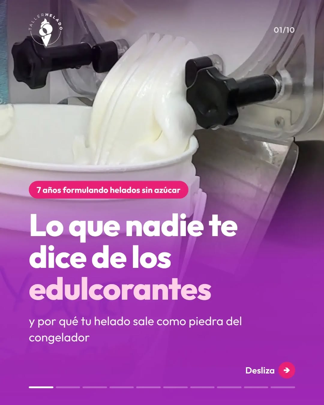Degustación de helados sin azúcar