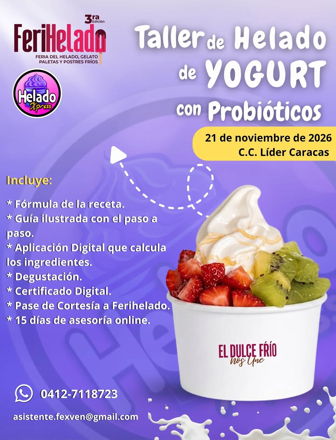 Taller de Helado de Yogurt con Probióticos