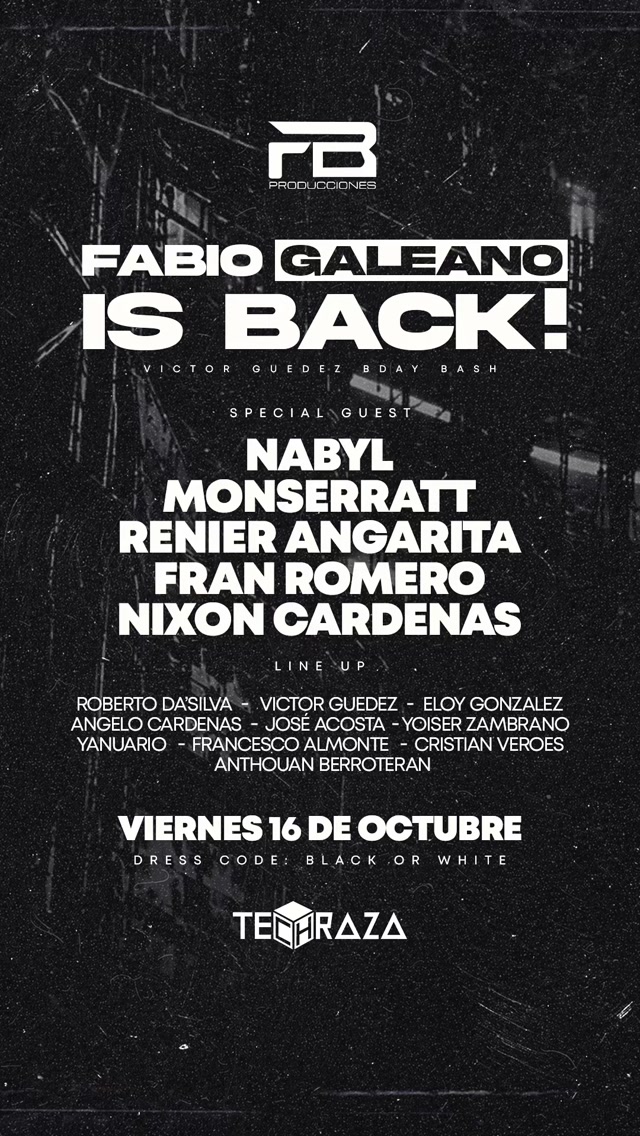 Fabio Galeano is back!