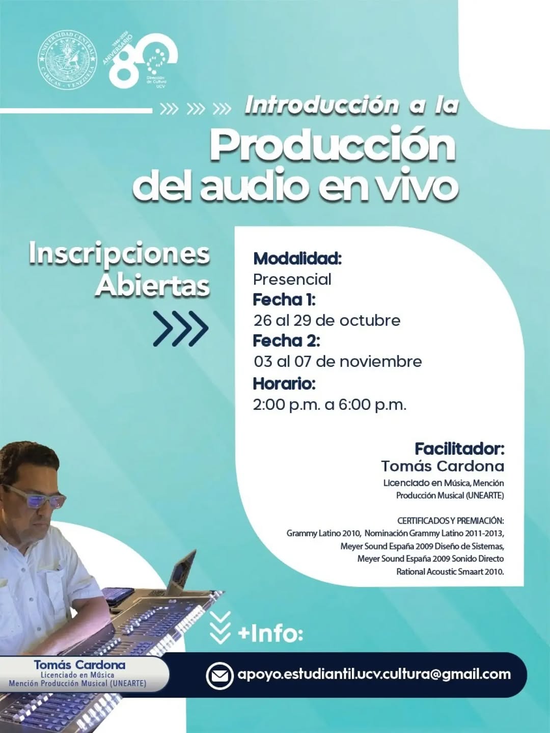 Introducción a la Producción del Audio en Vivo