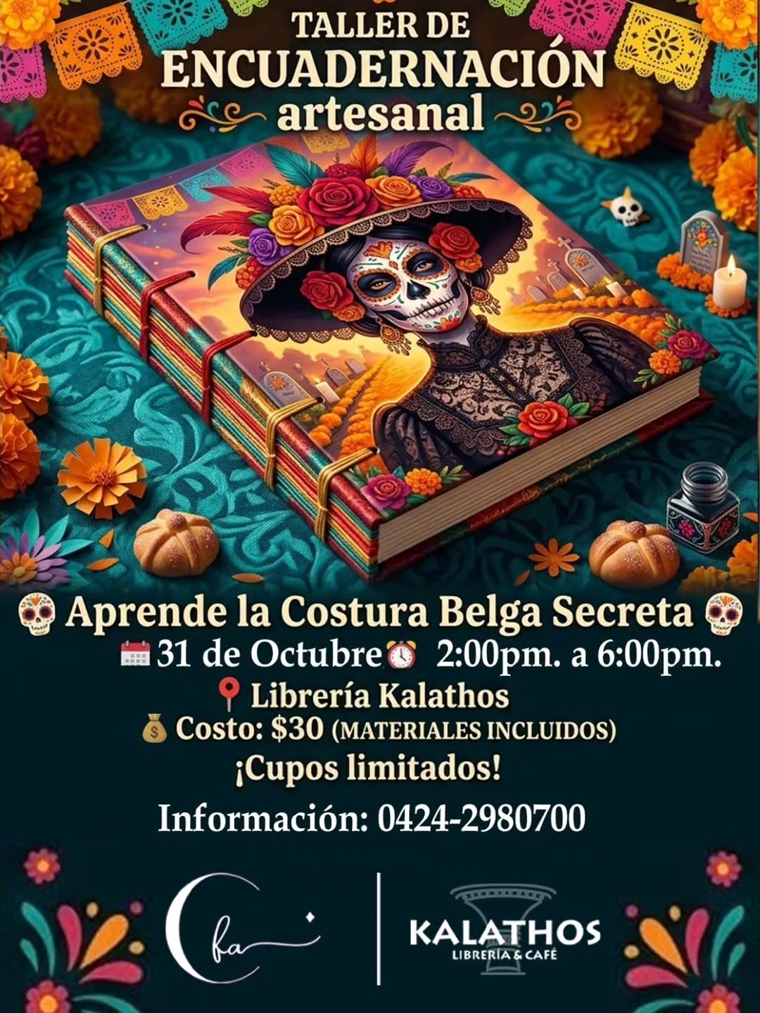 Taller de Encuadernación Artesanal - Costura Belga Secreta